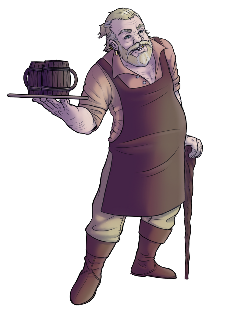 Innkeeper Rough Art by GiraffeHydra on DeviantArt