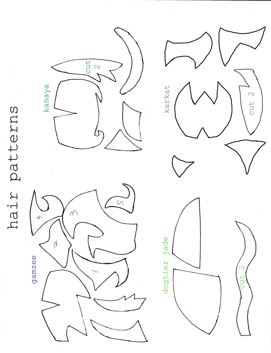 homestuck hair patterns