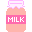 F2U } Strawberry Milk Pixel