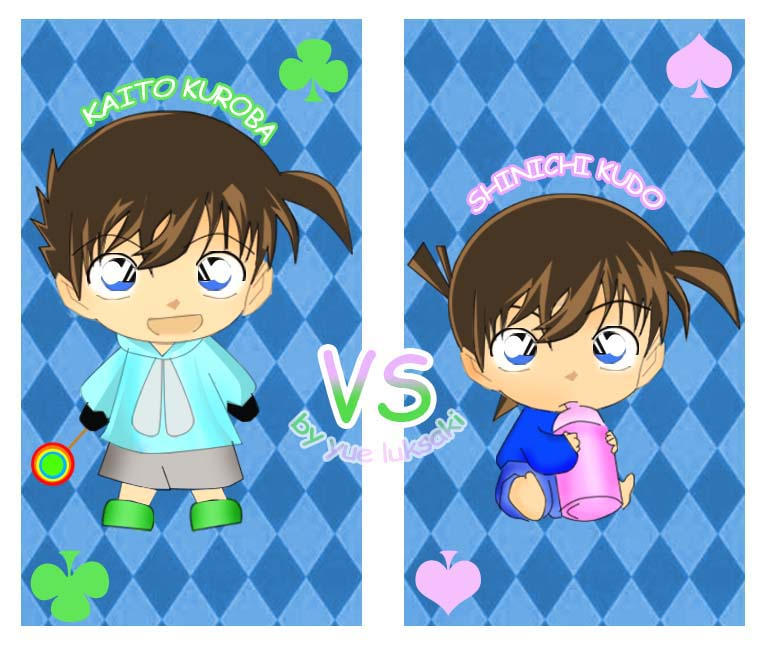 chibi shinichi kudo kaito kid