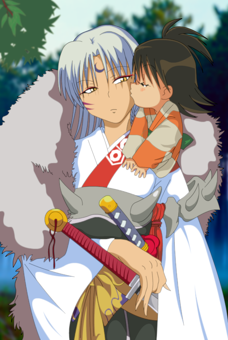 Rin's kiss to Sesshomaru