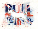 White Bull Terrier by saraquarelle