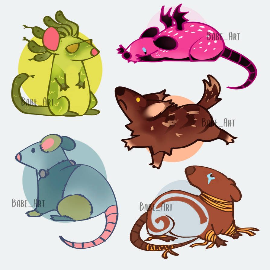 Adopts Monster High rats by Babe-Art01 on DeviantArt