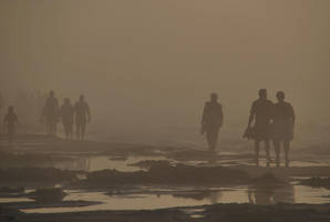 People in the fog