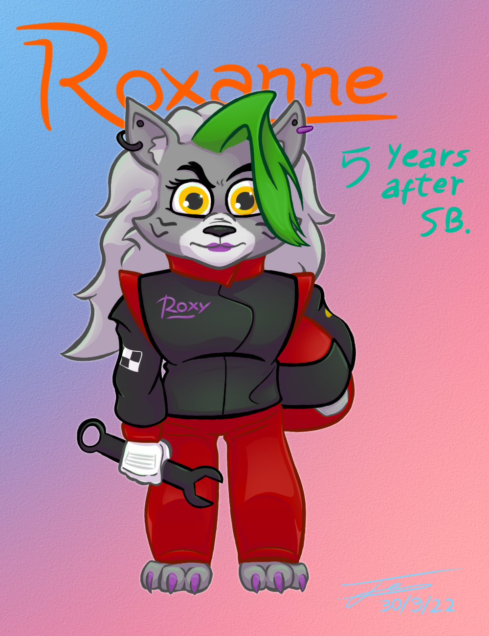 Roxanne Wolf (5YA AU) by TuragaCoyola on DeviantArt