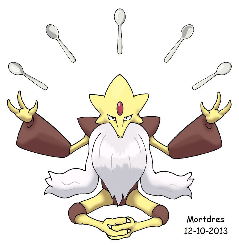 Tutorial de Desenho Mega Alakazam