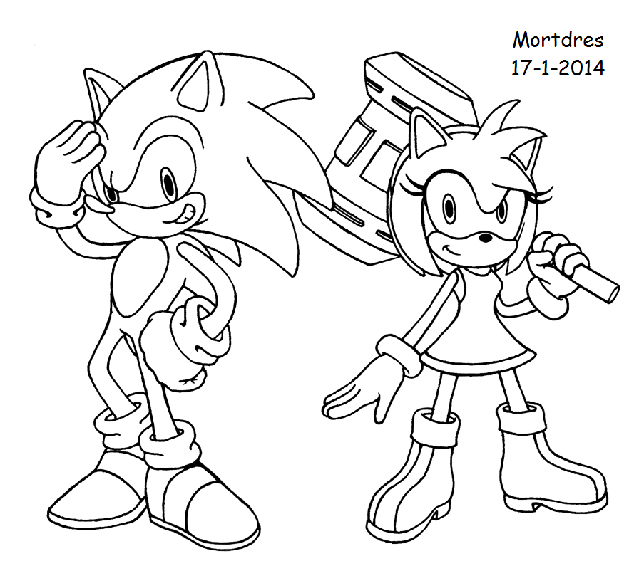 Sonic and Amy by Mortdres on DeviantArt