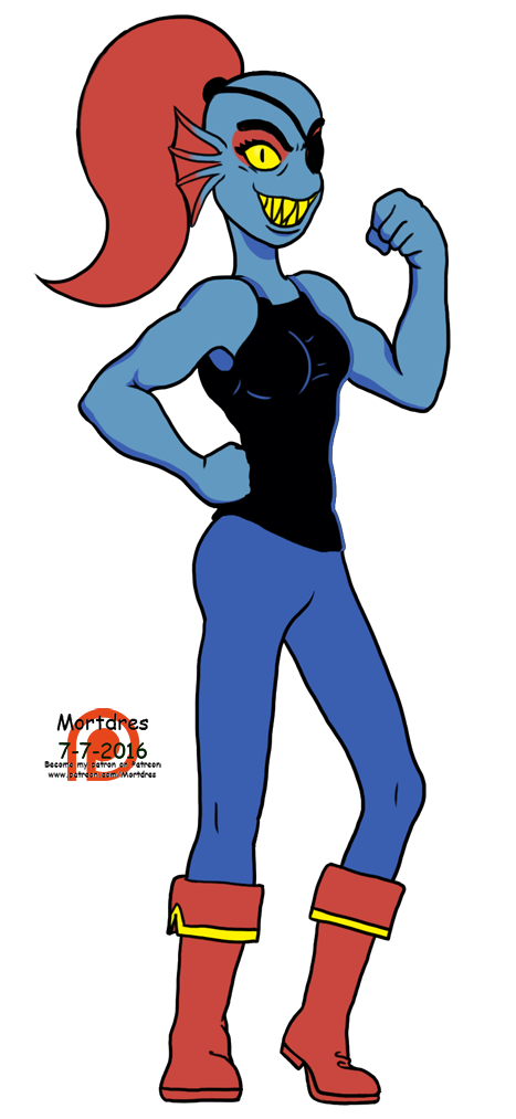 Undertale(drawing characters)-Undyne by ShininStars on DeviantArt