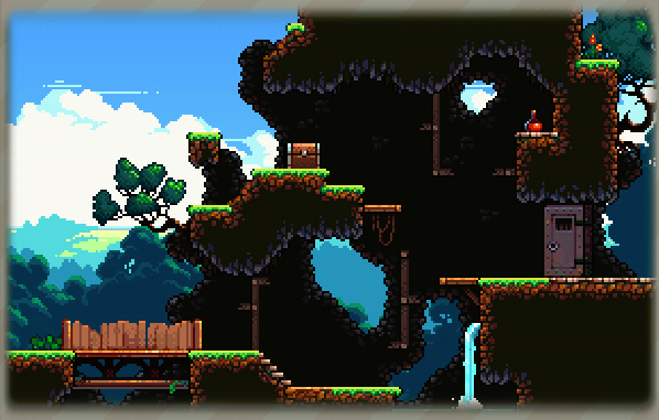 Pixelated Platform. Simple Simple Pixel Platformer Tileset #1 scrn 3 by PavelReem on DeviantArt