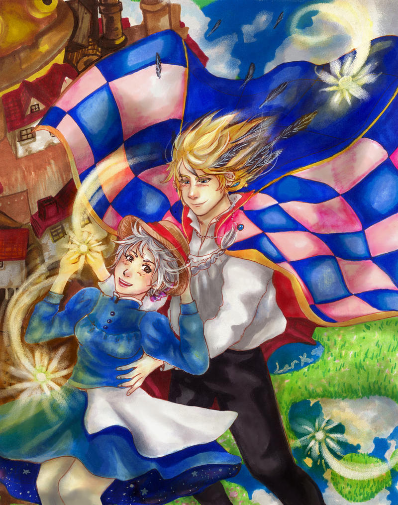 Howl's Moving Castle - Skyscape by 7AirGoddess3