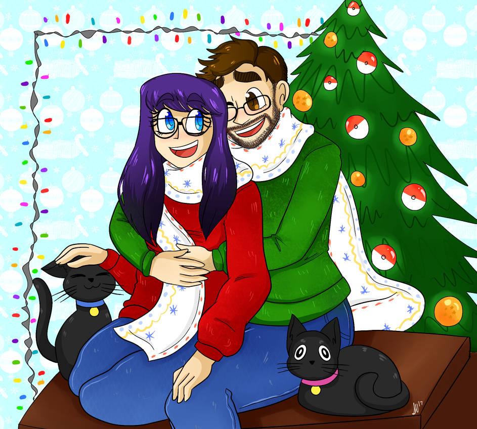 Commission - Christmas Couple 2!