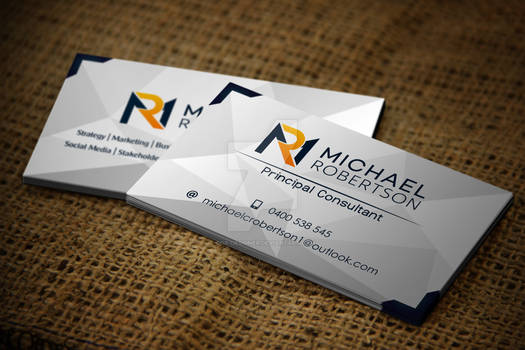 MR - Michael Robertson Consulting - Business card