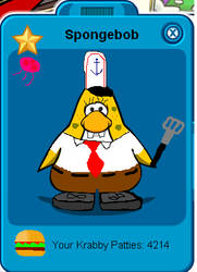 Spongbob on club penguin