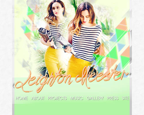 Leighton Meester Layout