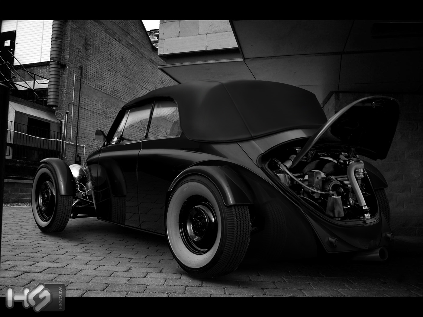 vw street rod rear