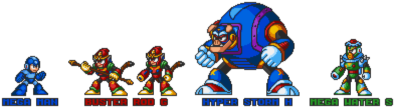 The Genesis Unit in Mega Man 7 style