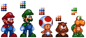 Mario Sprites by ZEDIC0N on DeviantArt