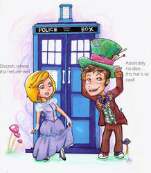 TARDIS lands in Wonderland