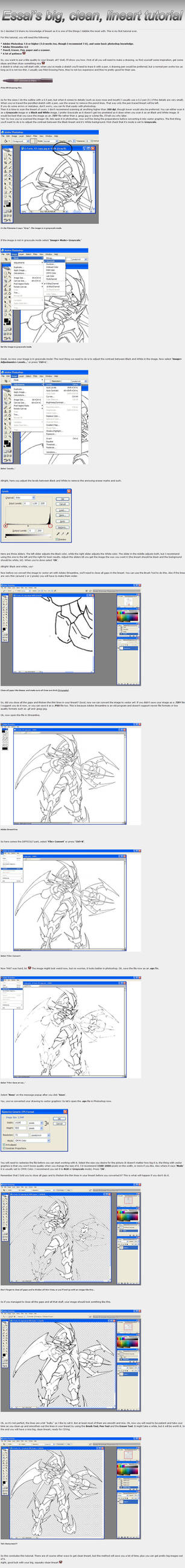 Big Clean Lineart Tutorial By Essai On Deviantart Big Clean Lineart Tutorial By Essai On Deviantart
