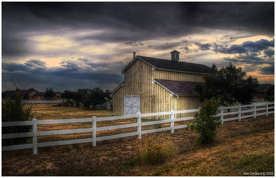 Evening Light At The Old Barn