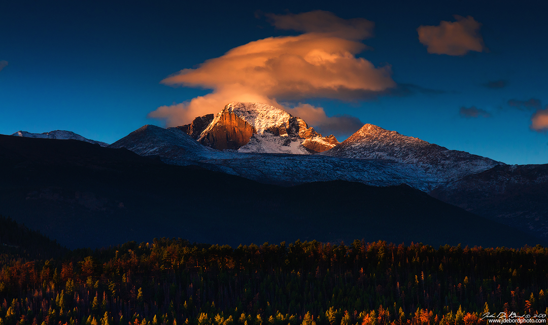 Sunrise Clouds Over Longs