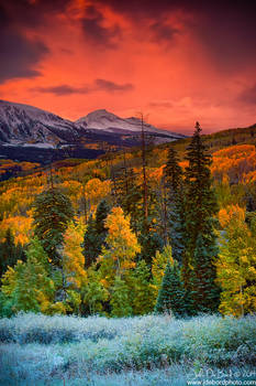 Autumn Dawn Over Kebler Pass