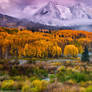 A Fall Snow At Sunrise