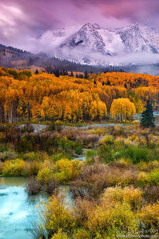 A Fall Snow At Sunrise