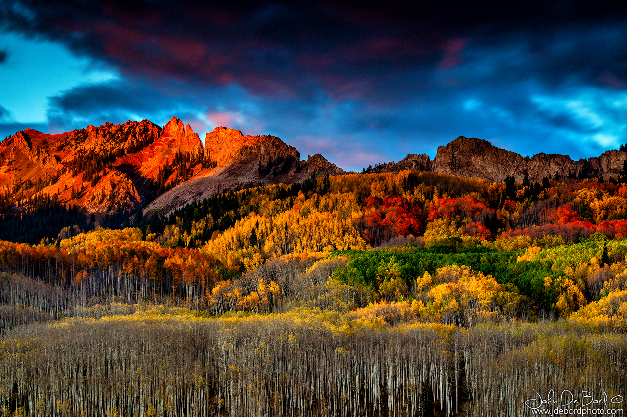 An Autumn Sunset Over Kebler Pass