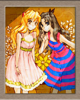 Asuka and Rin by saowee