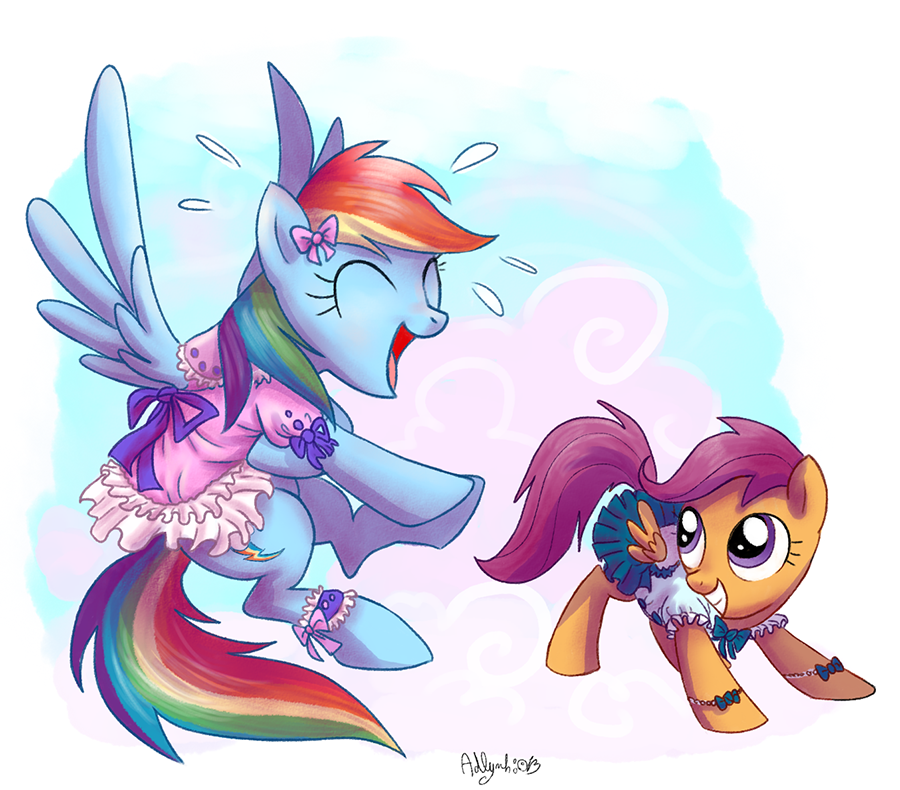 Rainbow Dash and Scootaloo for Kallisti III