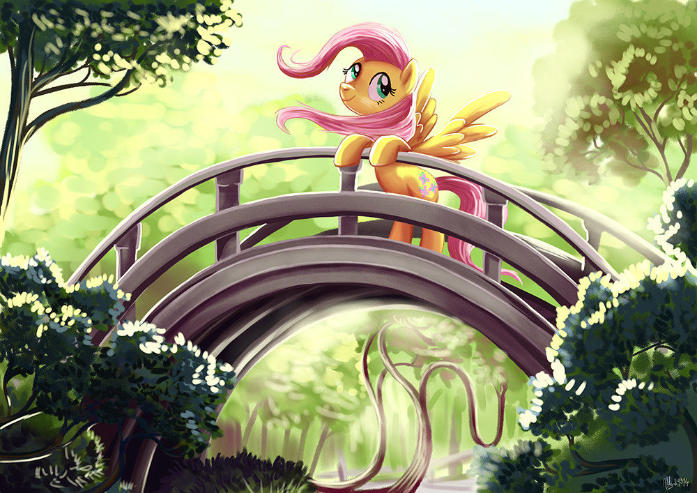 Fluttershy at the Golden Gate Park- Kallisti4