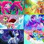 Mane6 disguised as vilains