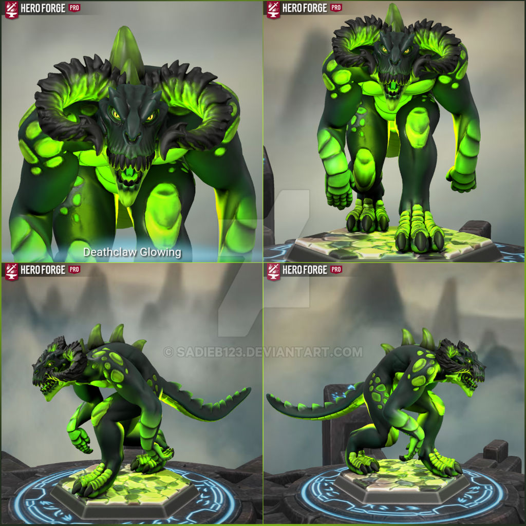 Deathclaw Inflation Deviantart Glowing Deathclaw by SadieB123 on DeviantArt