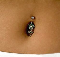 My new belly button piercing