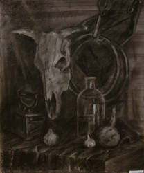 sepia still life