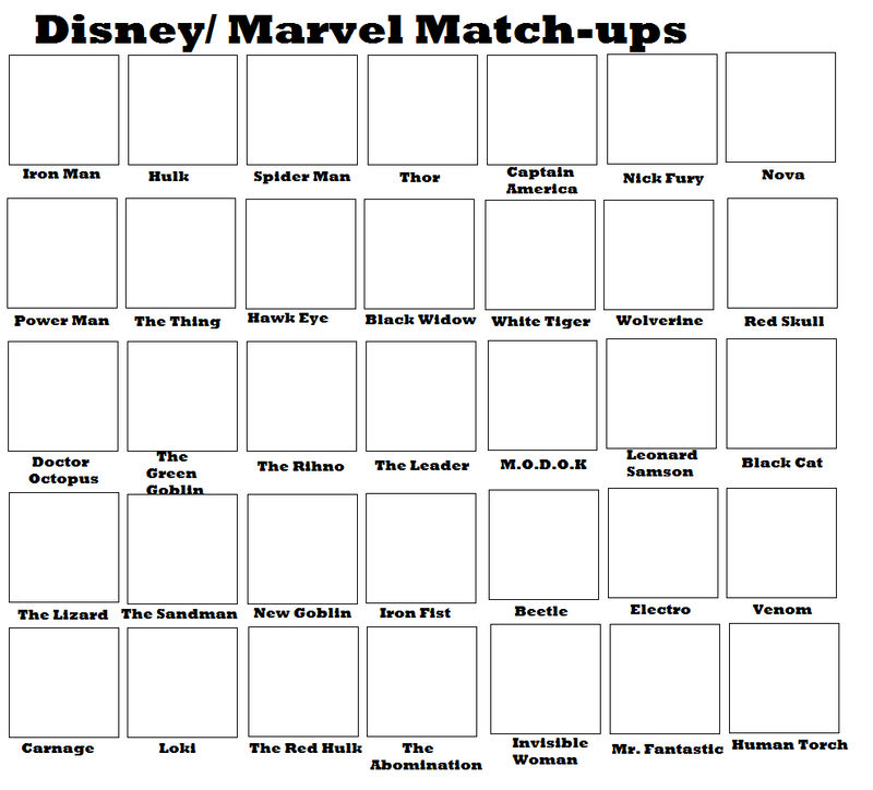 Matchups Template By Averagejoeguy2 On DeviantArt