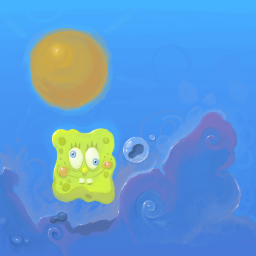 Abstract sponge bob