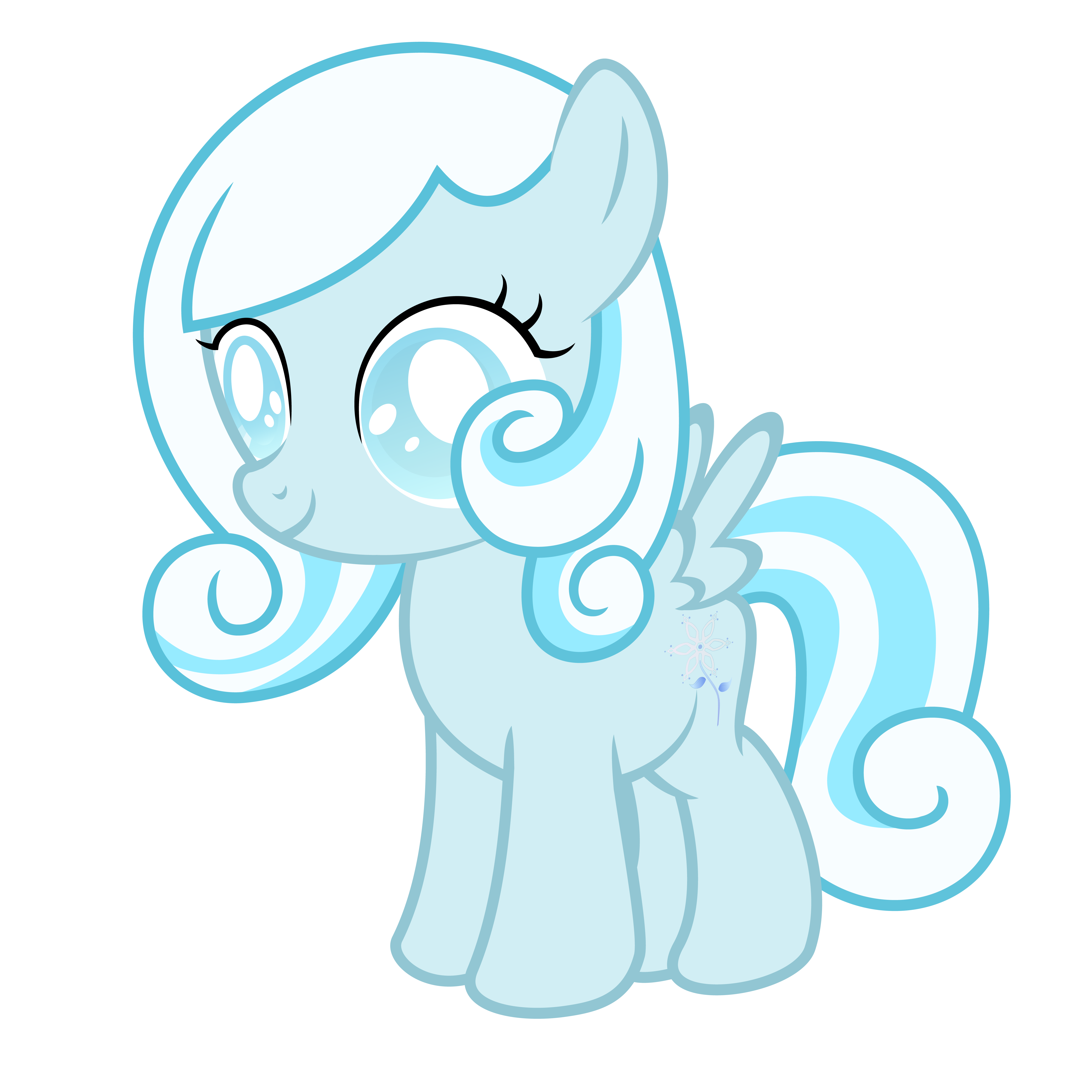 Snowdrop ~ The blind filly (with cutie mark)