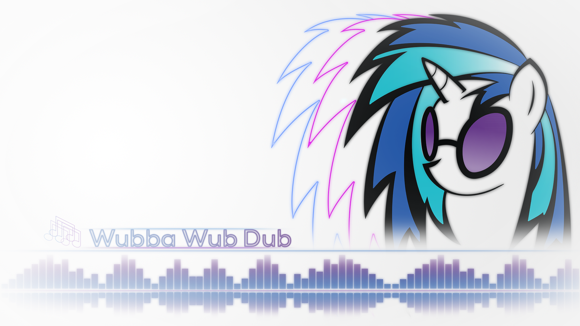 Vinyl Scratch Minimalist style ~ Wubba Wub Dub