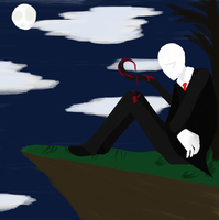 Sad Slender Slender Man Portrait: Unmasked by thebigemp3 on DeviantArt