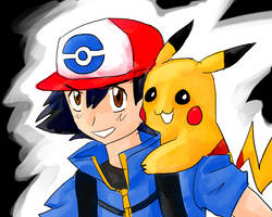 BEST WISHES - Ash and Pikachu