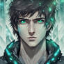 Niran, beautiful guy with blue and green eyes, tec