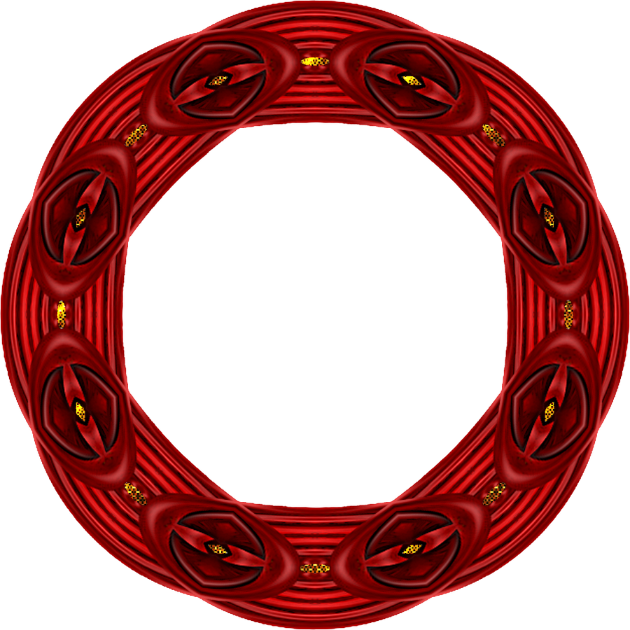 Red Round Frame Design frame-red-round-with gold by gimpZora on DeviantArt