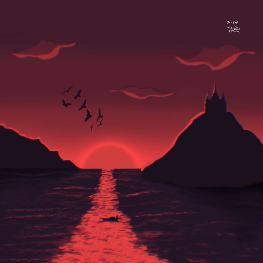 Castle Gradient Sunset Castle Gradient by FroggyLegsJackson on DeviantArt