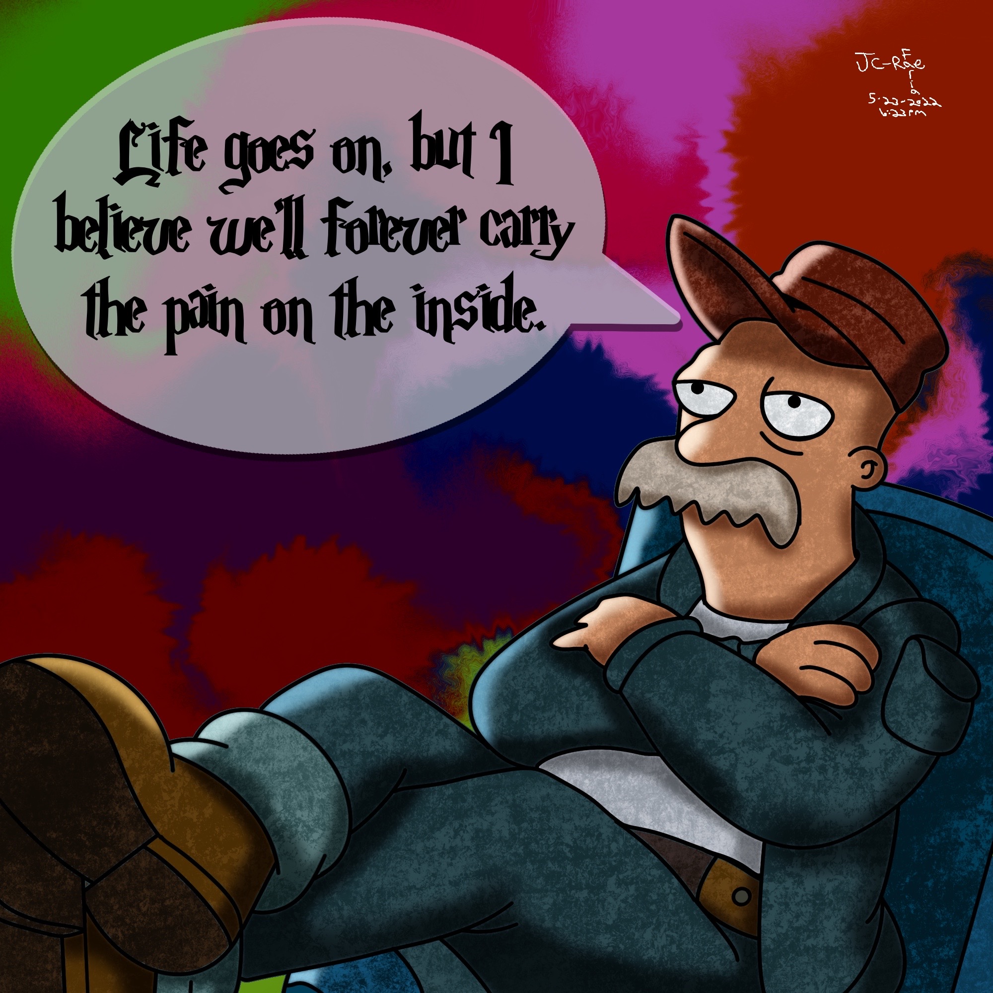 Scruffy Flash Scruffy the Janitor from Futurama by FroggyLegsJackson on DeviantArt