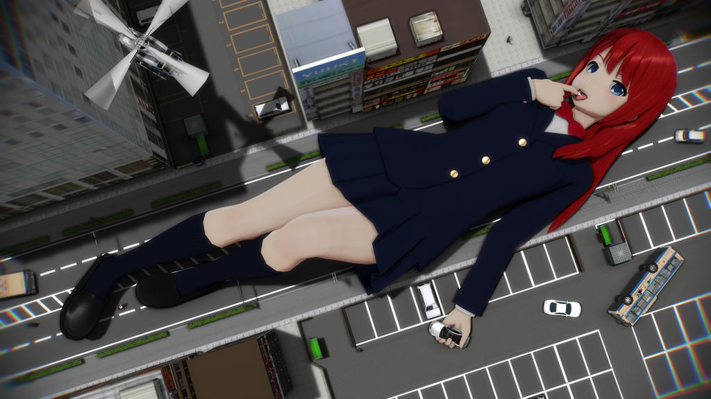 MMD Giantess - Mia's Roadblock