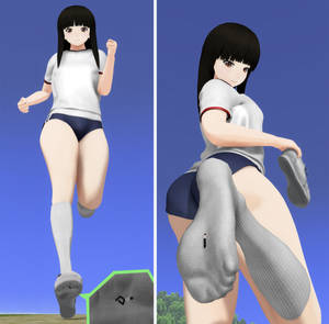 MMD Giantess - Ayami Exercising