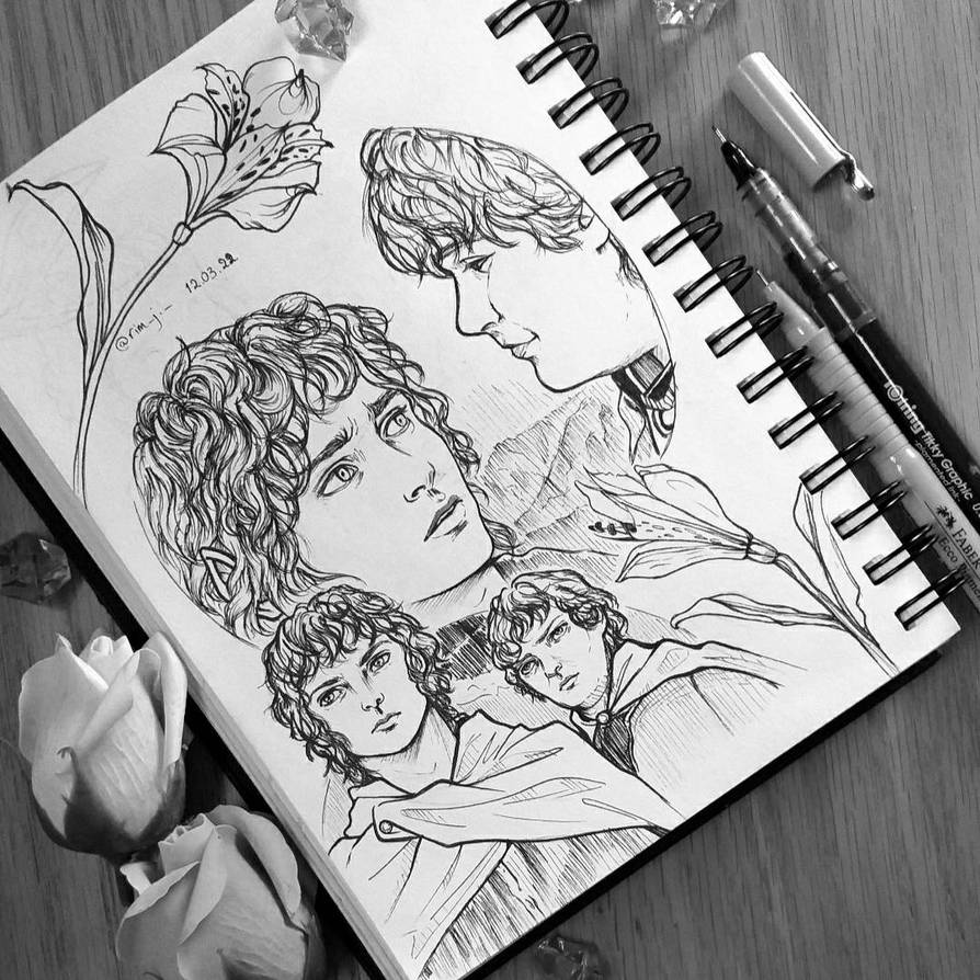 Samdo Drawing Frodo and Sam by rimjj on DeviantArt