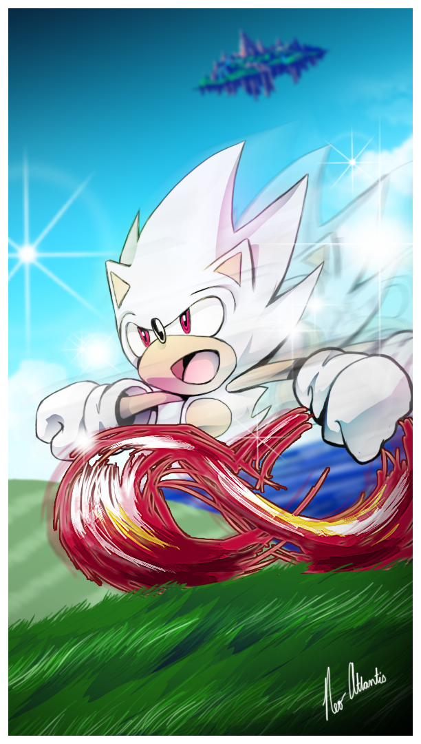 Modern Classic Hyper Sonic.png - Fan Art & Comics - Sonic Stadium